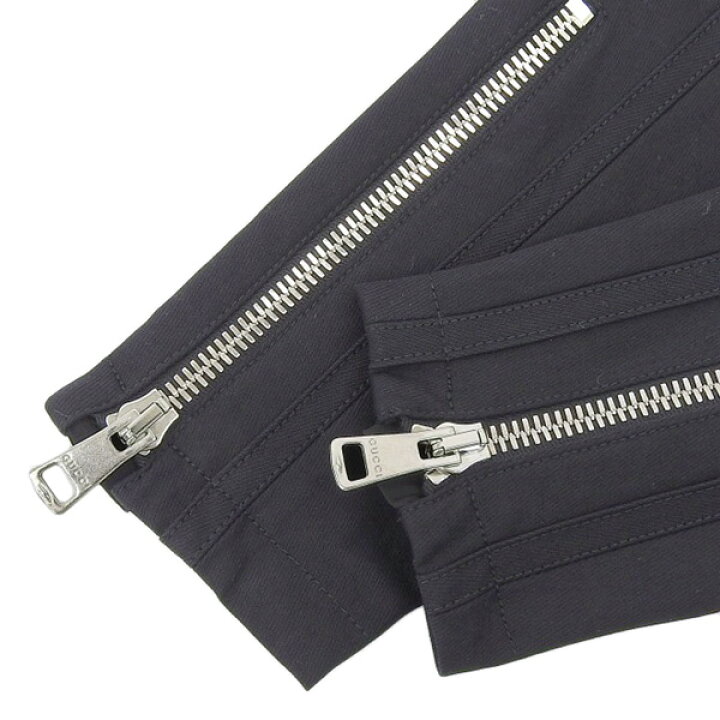 楽天市場】未使用 グッチ GUCCI ジッパー ブラック パンツ size38 黒 