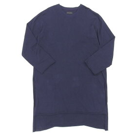 【中古】 ヨウジヤマモト Yohji Yamamoto コットン 長袖 ワンピース レディース ネイビー size3 [Y03223]