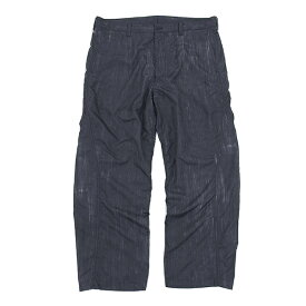 未使用 ISSEY MIYAKE イッセイ ミヤケ ME03FF150 サイズ4 ポリエステル プリント 立体 パンツ メンズ ブラック パープル YB0036 【中古】