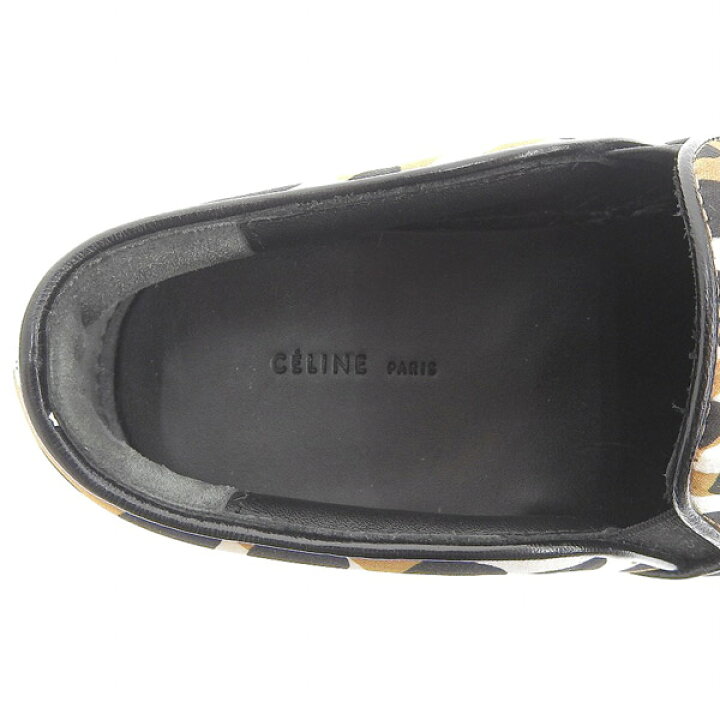 楽天市場】美品 セリーヌ CELINE フィービー キャンバス スリッポン  