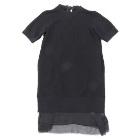 ◆超美品◆ サカイ sacai ワンピース バックスリット 2020年モデル スウェット size3 レディース [260139] 【中古】