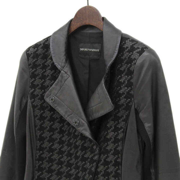 楽天市場】◇超美品◇ エンポリオアルマーニ ARMANI レザー×ニット 