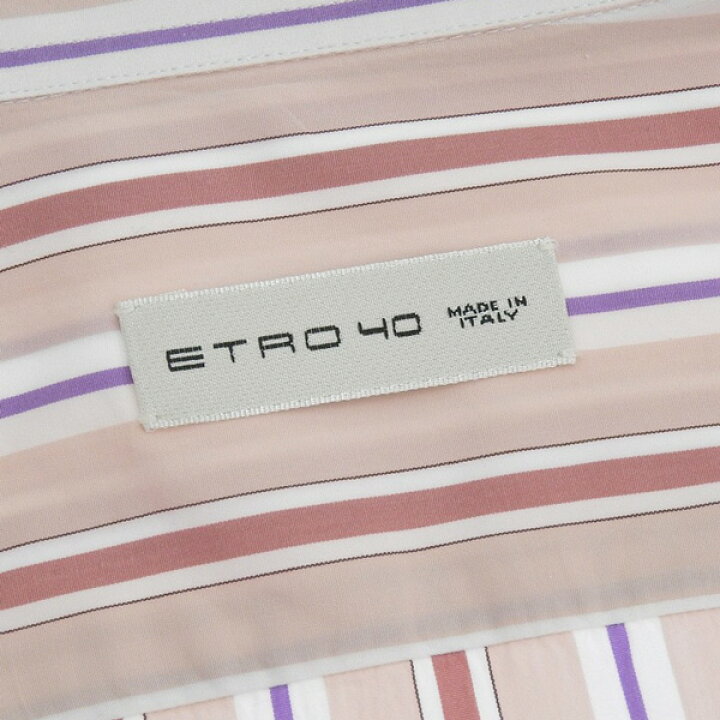 楽天市場】◇超美品◇ エトロ ETRO ストライプ 長袖 シャツ サイズ40 