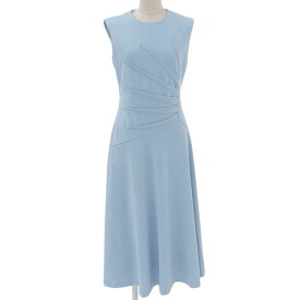 【中古】 美品 カルバンクライン Calvin Klein ワンピース 綺麗 シルエット サイズ4 ライトブルー レディース [291422]