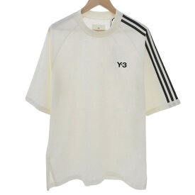 Y-3 ワイスリー スリーストライプ サイドスリット Tシャツ