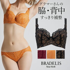 ブラデリスニューヨーク ブラデリス サポートバックラインブラ23A1 (グラマー胸) BRADELIS NEWYORK BRNY 【グラマータイプ】育乳ブラ 補整 補正 ブラ ブラジャー 脇肉 贅肉 脇高 寄せ スマートブラ 大きいサイズ スリム 楽 ボリュームバスト すっきり見せる