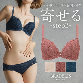 育乳ブラデリスニューヨーク ブラデリス ナオミステップ2ブラ23A2 BRADELIS New York 【ナオミタイプ】育乳 育乳ブラ いくにゅうぶら 補整 補正 ブラ ブラジャー 谷間 バストアップブラ 産後 卒乳 3/4カップ 下着 レディース 小胸 昼 小さいサイズ 20代 30代 40代