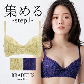 《最大1,600円OFFクーポン配信中》【30%OFF】ブラデリス ウェンディステップ1ブラ22A3 BRADELIS NEWYORK 【ウェンディタイプ】育乳 いくにゅう 補正 ブラ ブラジャー 谷間 脇肉 バストアップブラ 寄せ上げ 産後 卒乳 レース 下着 小胸