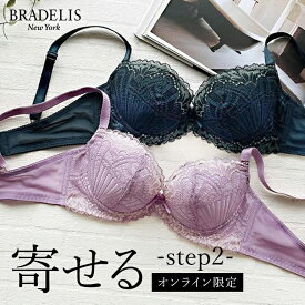 【30%OFF】【オンラインストア限定】ブラデリス ナオミステップ2ブラ22A3 BRADELIS New York 【ナオミタイプ】育乳 いくにゅう補整 補正 ブラ ブラジャー 谷間 脇肉 バストアップ 寄せ上げ 産後 卒乳 レース 下着 セール 返品交換不可