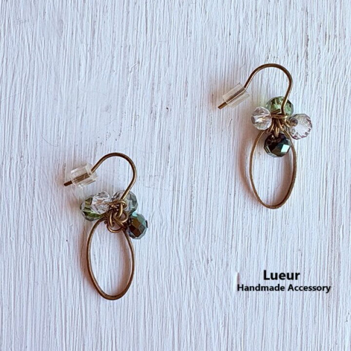楽天市場】Lueur リュール ドロップ ビーズ ピアス ハンドメイド 作家 