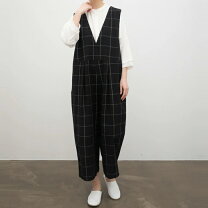 楽天市場】綿麻 平織 サロペット sunvalleyの通販