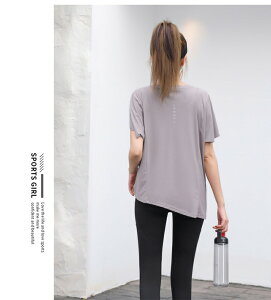 ヨガウェア 3color トップス ロング レディース 薄手 汗吸収 速乾 ホットヨガ フィットネスウェア スポーツウェア ロング 体型カバー レディース ヨガ yoga Tシャツ 水着の上に着る tシャツ ラン