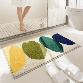 バスマット 40*60cm 50*80cm 足ふきマット お風呂マット 6COLOR 速乾 吸水 丸洗い 高密度 滑り止め 抗菌防臭 キッチン 玄関 ドア 浴室 洗面所 洗面所 ふわふわ 洗える 可愛い 北欧