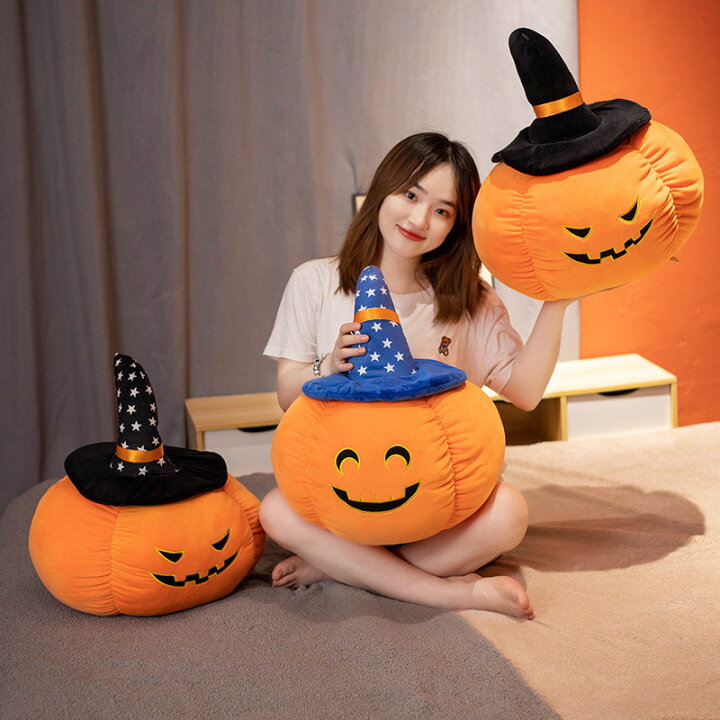 楽天市場】ハロウィン 飾り かぼちゃ ぬいぐるみ 20cm 35cm 50cm 70cm 