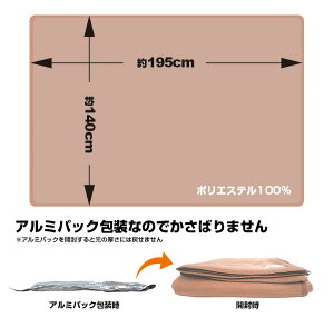 ■災害時用■パック毛布1枚(アルミパック毛布)防災用毛布(日本防炎協会認定品)