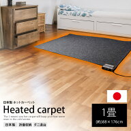 ホットカーペット 国産 1畳用 【BR-20001 日本製 (約)88×176cm 1畳 】電気カーペット 冬物 家電 折りた…