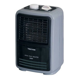 送料無料(一部地域を除く) TSO-604【TEKNOS テクノス ミニファンヒーター（温調付）600W】足元/トイレ/キッチン/脱衣所/リビング/受験 暖房 ヒーター 小型 コンパクト ミニ 電気ファンヒーター 省エネ 転倒 OFF 自動温度調整 風向調整 上下可変ルーバー 冷え対策 冬物 家電