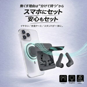 �C���z�� ���C�����X�C���z�� Bluetooth �Ȃ����Ȃ� �X�}�z�Ɏ��[ �w�ʑ��� �P�[�X��̌^ �X�^���h�@�\�t�� �m�C�Y�L�����Z�����O iPhone Android�Ή� MagSafe�Ή� komutr