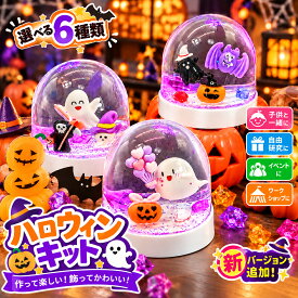 スノードーム 手作りキット ハロウィン 工作キット ハロウィン工作 クラフトキット 子供 小学生 親子工作 DIY ハンドメイド 秋 工作 自由研究 図工 工作教室 ワークショップ イベント 子供会 手作り体験 オリジナル制作