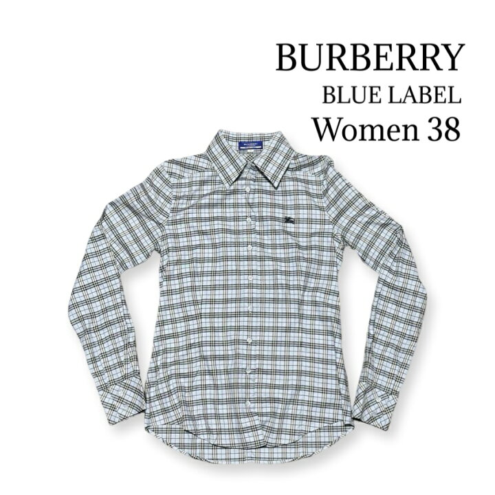 楽天市場】BURBERRY BLUE LABEL ノバチェック 長袖 シャツ size 38 
