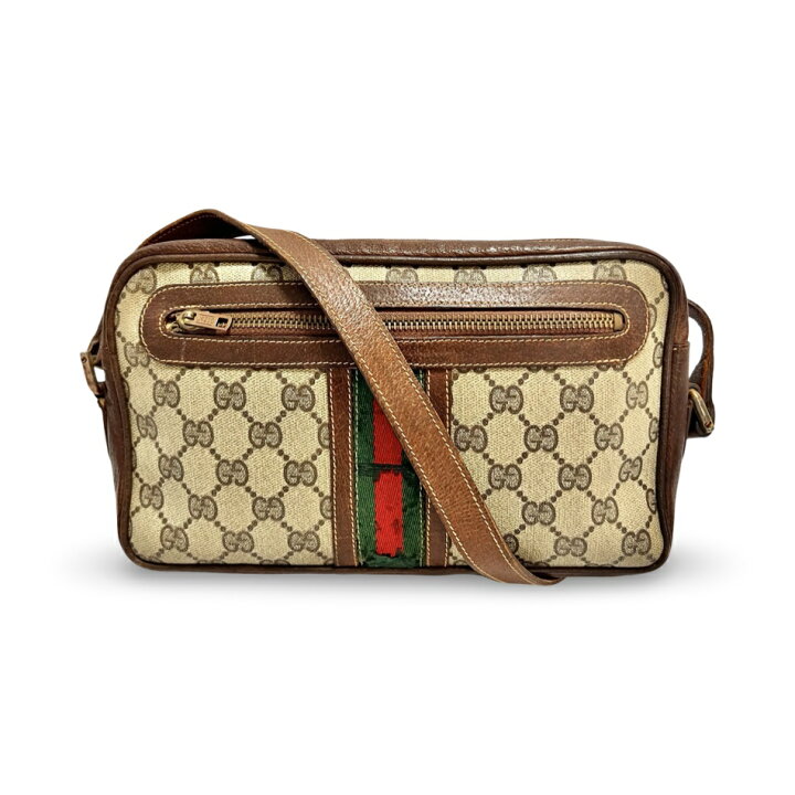 楽天市場】GUCCI オールドグッチ シェリーライン GG ショルダー クロス 