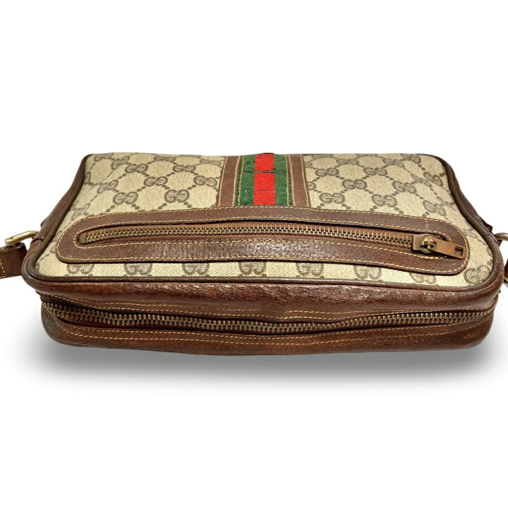 楽天市場】GUCCI オールドグッチ シェリーライン GG ショルダー クロス 