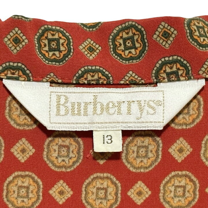 楽天市場】Burberrys バーバリー レトロ 総柄 シャツ ブラウス 長袖 