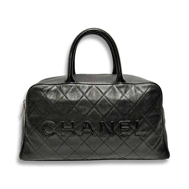 楽天市場】CHANEL シャネル マトラッセ ロゴ ミニ ボストンバッグ 