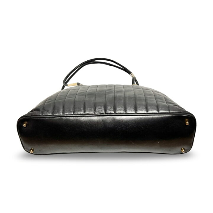 楽天市場】FENDI フェンディ ストライプステッチ ブラックレザー 