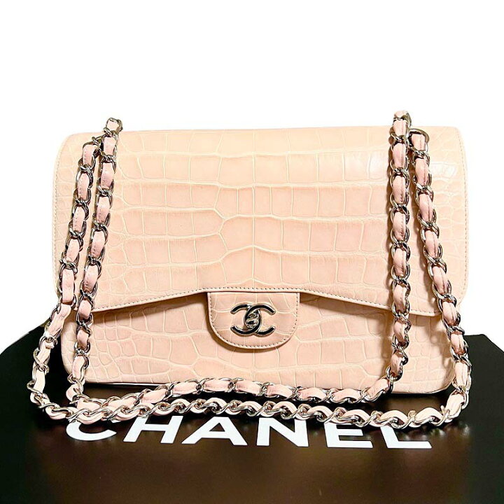 楽天市場】CHANEL シャネル 希少 ピンク クロコ マトラッセ チェーン