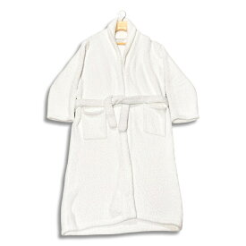 Kashwere カシウエア ROBE ガウン ロング丈 バスローブ ホワイト size L【中古】【鑑定済み】【送料無料】【中古】【鑑定済み】【送料無料】