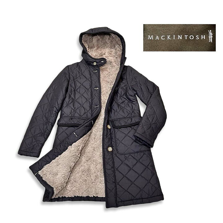 楽天市場】MACKINTOSH マッキントッシュ フーデッド ボア キルティング 