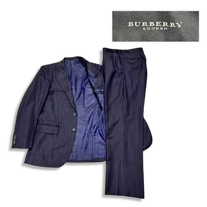 楽天市場】BURBERRY バーバリー ストライプ柄 2B シングル ジャケット 