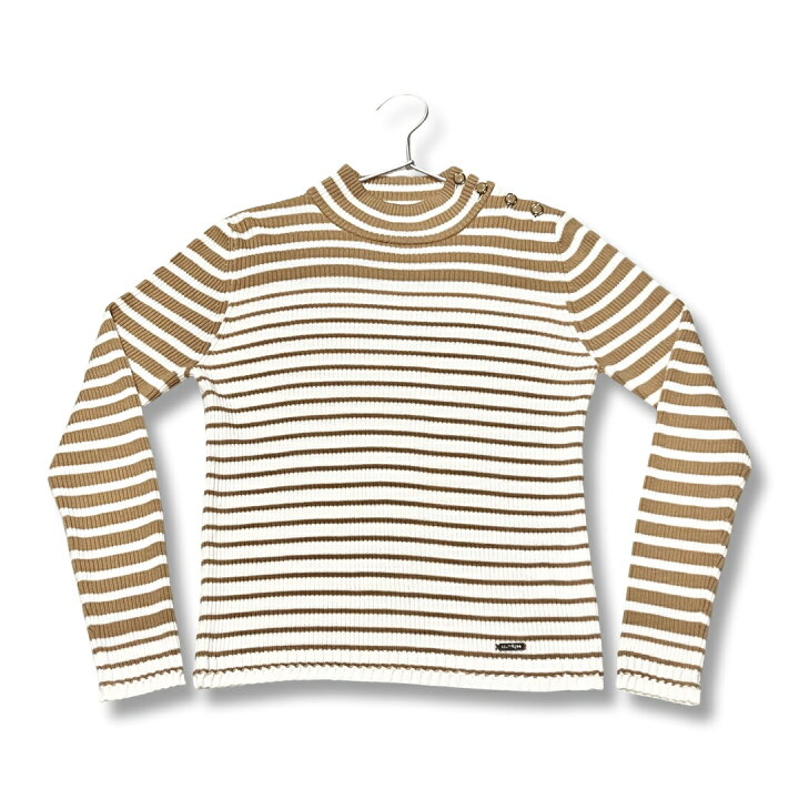 楽天市場】Courreges クレージュ ボーダー柄 ニット セーター 長袖 