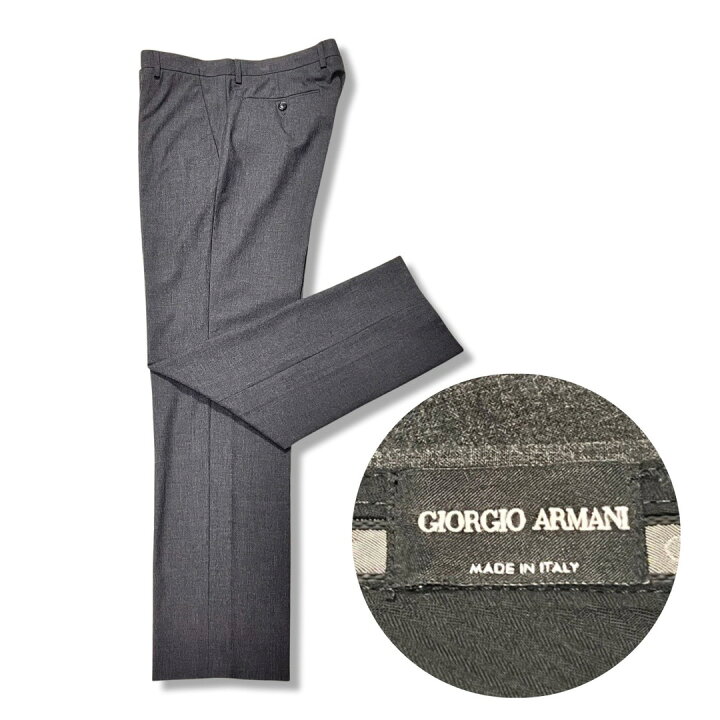 楽天市場】GIORGIO ARMANI ジョルジオアルマーニ スラックスパンツ  