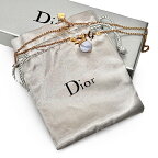 Christian Dior クリスチャンディオール カラーストーン ラインストーン ネックレス ゴールド ブルーレースアゲート【中古】【鑑定済み】【送料無料】