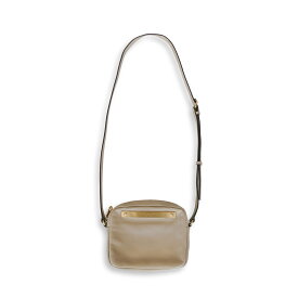 MARC by MARC JACOBS マークバイ マークジェイコブス ロゴプレート レザー ショルダーバッグ クロスボディーバッグ ベージュ レディース【中古】【鑑定済み】