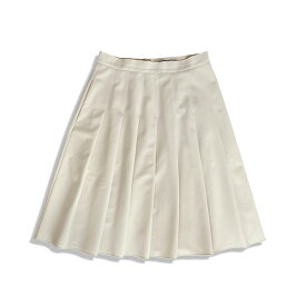FOXEY NEW YORK フォクシーニューヨーク プリーツ スカート 膝丈 ホワイトベージュ size 40【中古】【鑑定済み】
