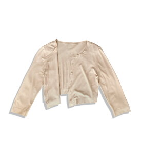 FOXEY NEW YORK フォクシーニューヨーク 七分袖 ニット カーディガン ボレロ size 42 ライトピンク レディース【中古】【鑑定済み】