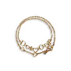 Christian Dior クリスチャンディオール ハート2連 ブレスレット 大人可愛い 上品デザイン