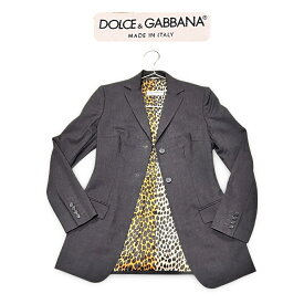 DOLCE & GABBANA ドルチェアンドガッバーナ ジャケット ブレザー size 38 ダークグレー レディース 卒業式 入学式【中古】【鑑定済み】【送料無料】