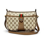 GUCCI Accessory Collection オールドグッチ シェリーライン GG柄 ショルダーバッグ クロスボディバッグ ブラウン ヴィンテージ【中古 ABランク】【鑑定済み】【送料無料】