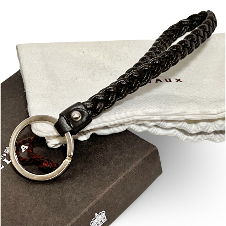 楽天市場】DELVAUX デルヴォー KEY 4 TROTTEUR 編み込み レザー 