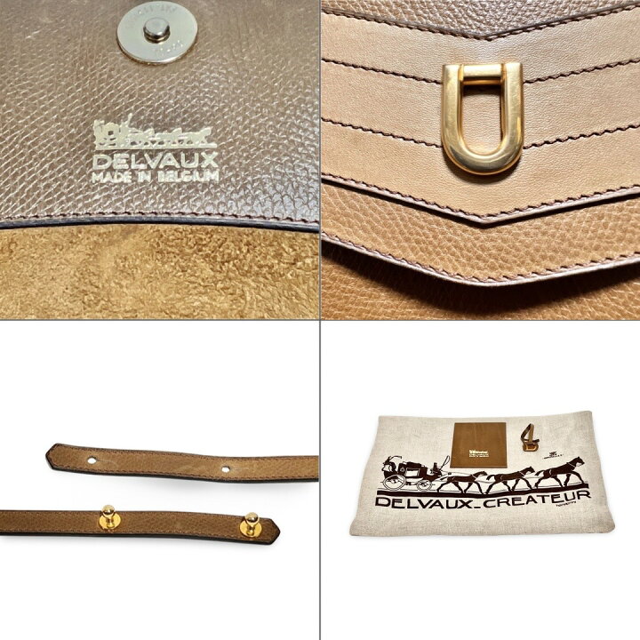楽天市場】DELVAUX デルヴォー ヴィンテージ Dロゴ レザー ショルダー 