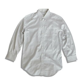 ARMANI COLLEZIONI アルマーニ コレツィオーニ LUXURY 細ストライプ柄 長袖 コットン ワイシャツ size 39 グレー メンズ【中古】【鑑定済み】