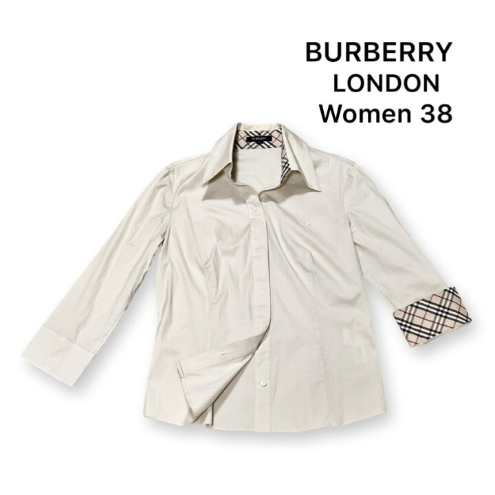 楽天市場】BURBERR LONDON ノバチェック柄 七分袖 シャツ ブラウス 