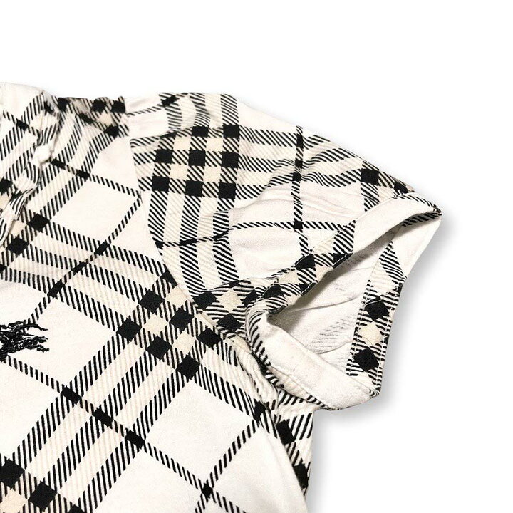 楽天市場】BURBERRY BLUE LABEL ノバチェック柄 フリル 半袖 Tシャツ 
