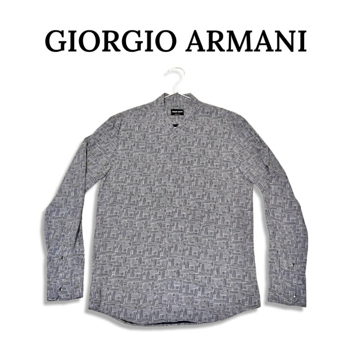 楽天市場】GIORGIO ARMANI ジョルジオ アルマーニ ノーカラー Vネック 