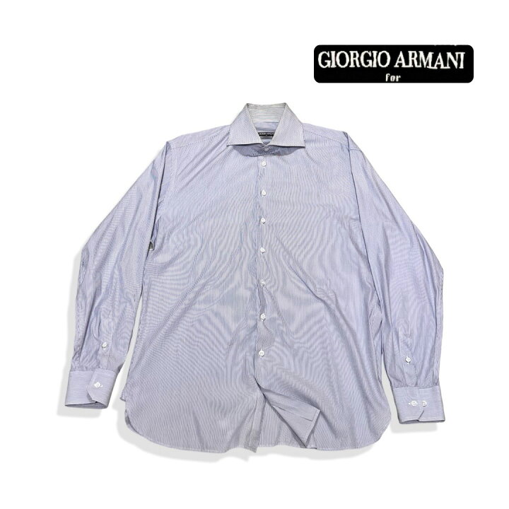 楽天市場】GIORGIO ARMANI ジョルジオアルマーニ 細ストライプ柄 長袖 