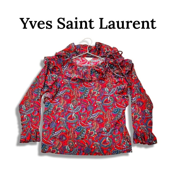 楽天市場】Yves Saint Laurent Chemisiers イヴサンローラン 総柄 